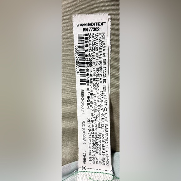 Zara Green Floral Long Sleeve Dress - Picture 3 of 10